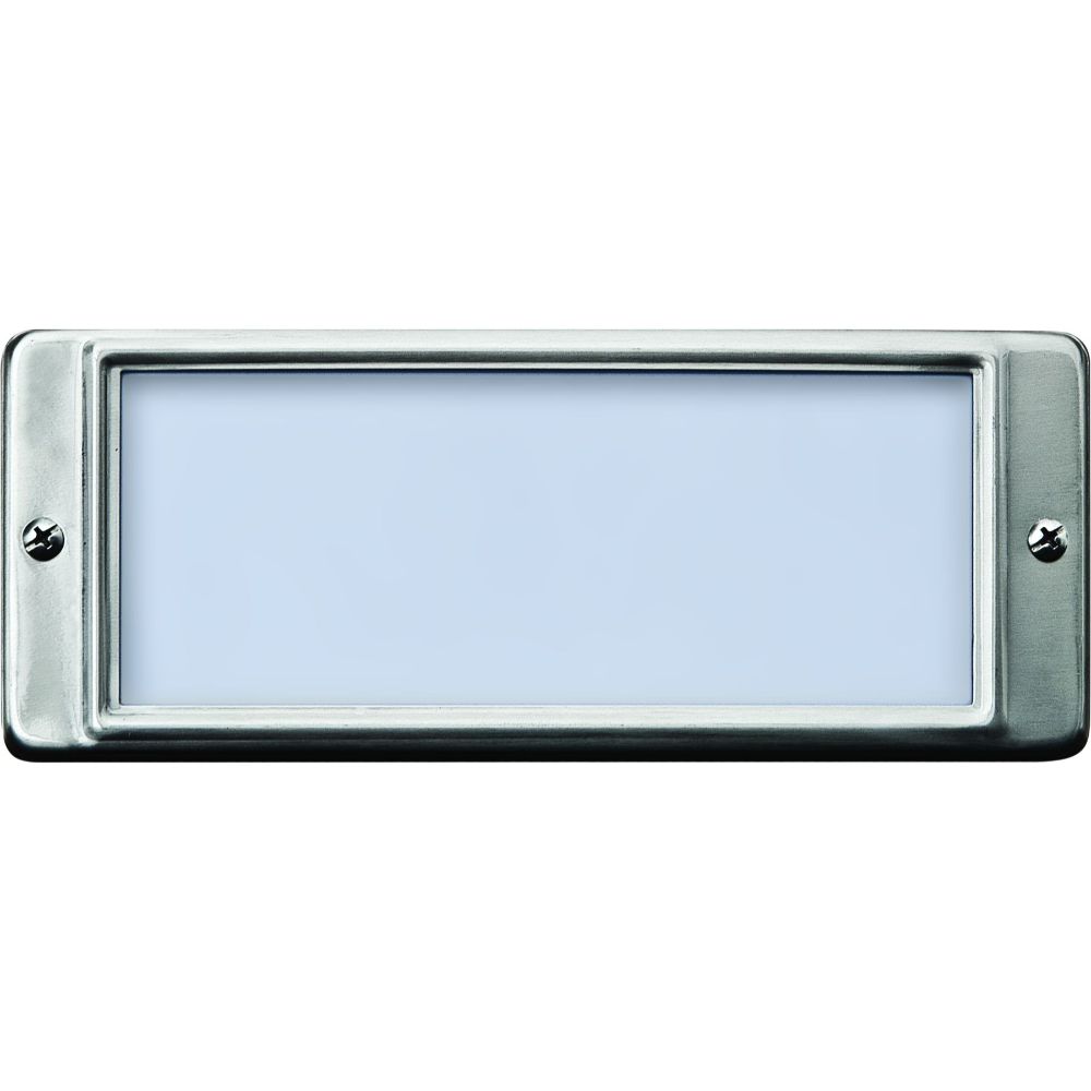 Dabmar Lighting LV602-SS304 Recessed Stainless Steel Open Face Brick / Step / Wall Light in 304 Stainless Steel