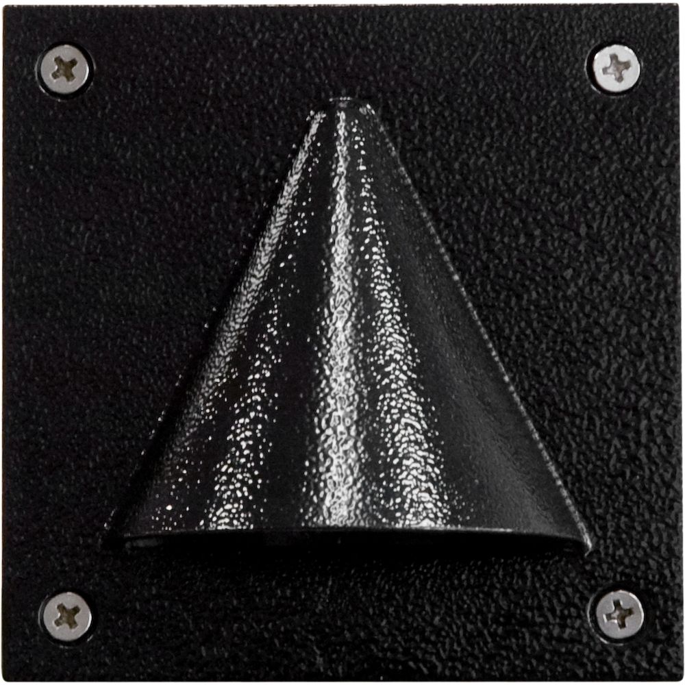 Dabmar Lighting LV607-B Cast Aluminum Recessed Brick / Step / Wall Light in Black