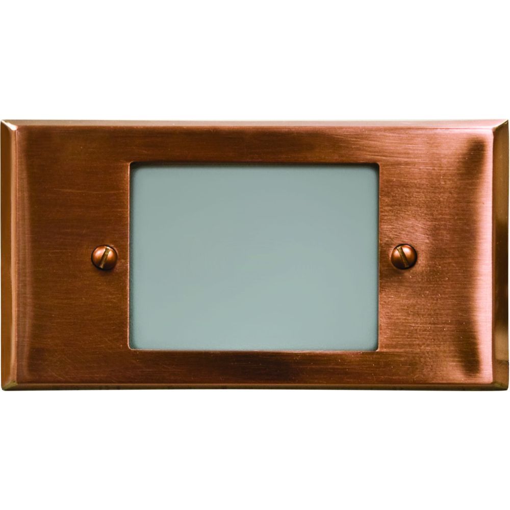 Dabmar Lighting LV612-CP Open Face Brass Recessed Brick / Step / Wall Light in Copper