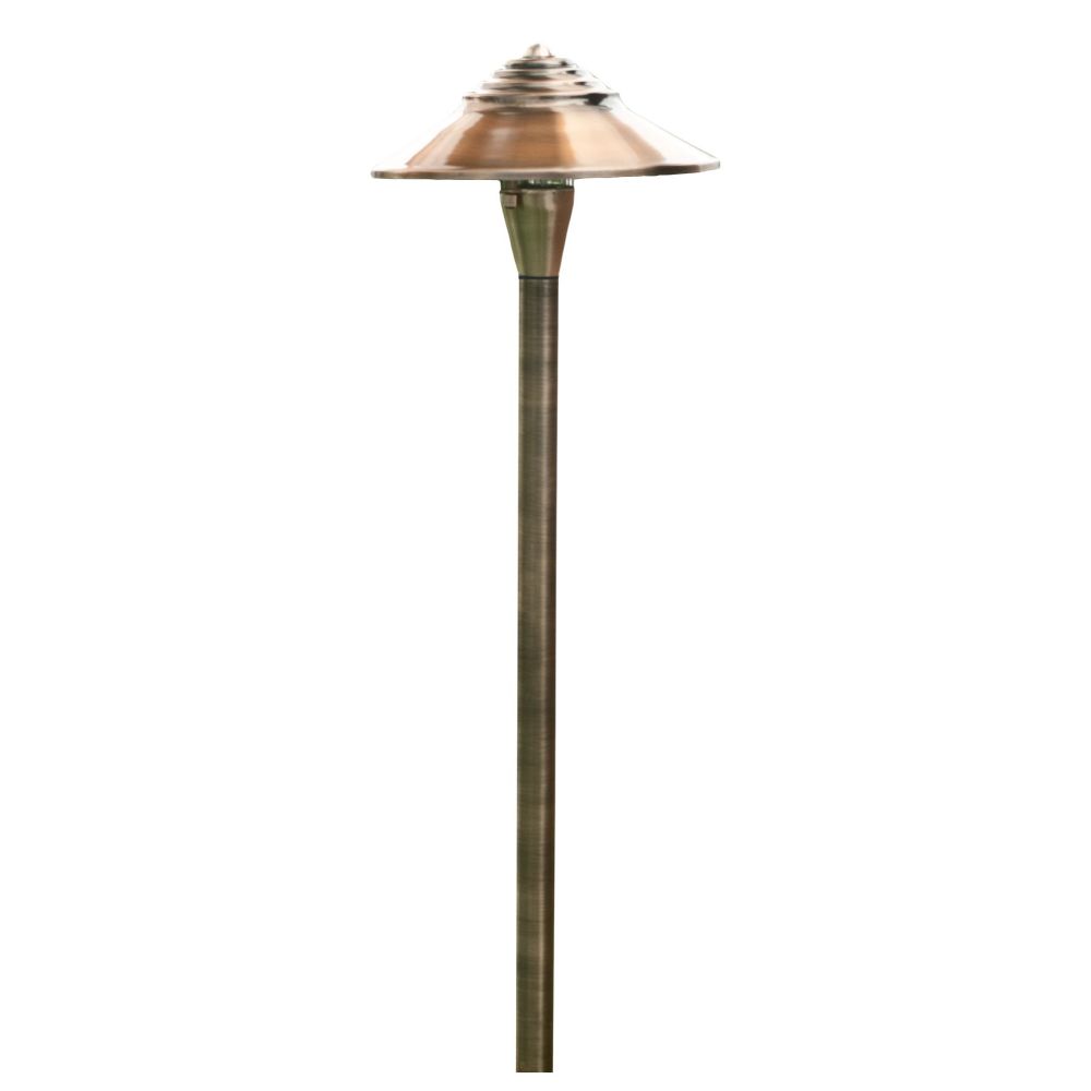 Dabmar Lighting LV66-ABS Copper Brass Path / Walkway / Area Light in Antique Brass