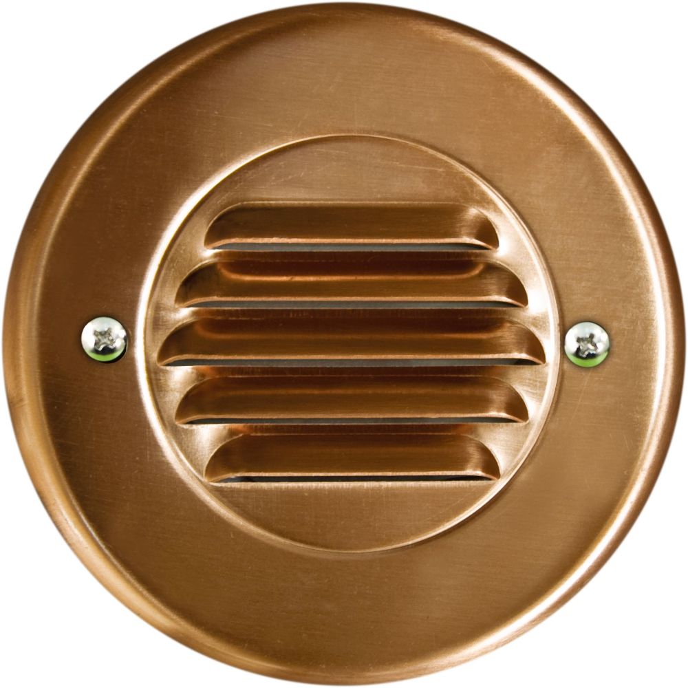 Dabmar Lighting LV708-CP Copper Recessed Louvered Brick / Step / Wall Light in Copper