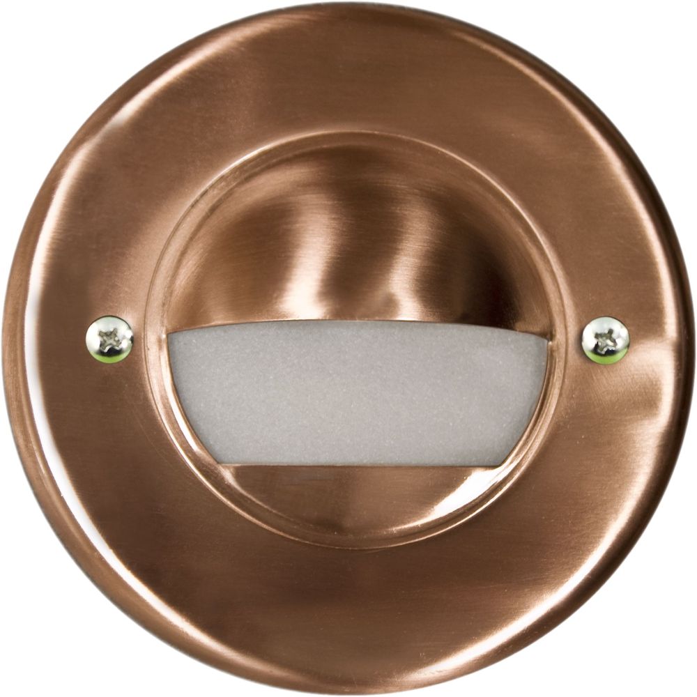 Dabmar Lighting LV709-CP Copper Recessed Open Face Brick / Step / Wall Light in Copper