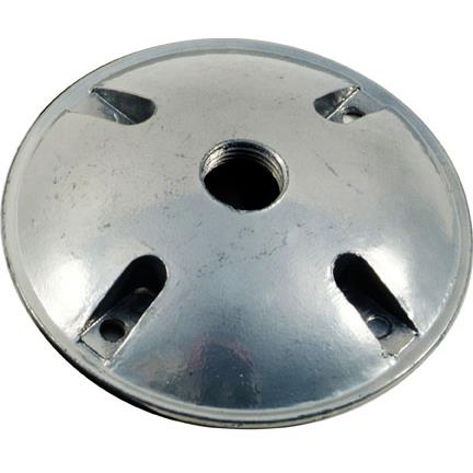 Dabmar Lighting P-11/GRAY Round Box Cover with One 1/2" Hole in Gray