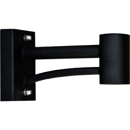 Dabmar Lighting P-ARM-GM1-B Wall Mounted Arm for Small & Medium GM Post Top Fixtures in Black