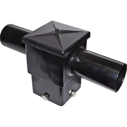 Dabmar Lighting P-BRK-ST7525-2/T-B 4" x 4" Post Mount with Two (2) Horizontal Arms in Black