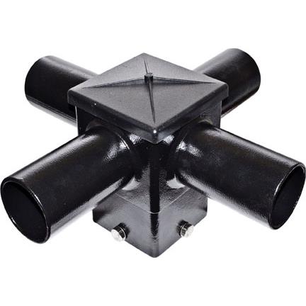 Dabmar Lighting P-BRK-ST7525-4/L-B 4" x 4" Post Mount with Four (4) Horizontal Arms in Black