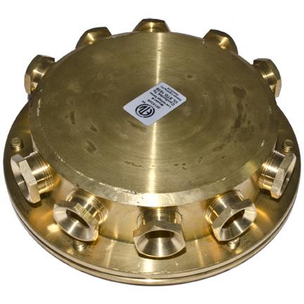 Dabmar Lighting UWB-10 Underwater Junction Box in Brass