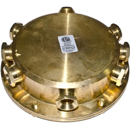 Dabmar Lighting UWB-8 Underwater Junction Box in Brass