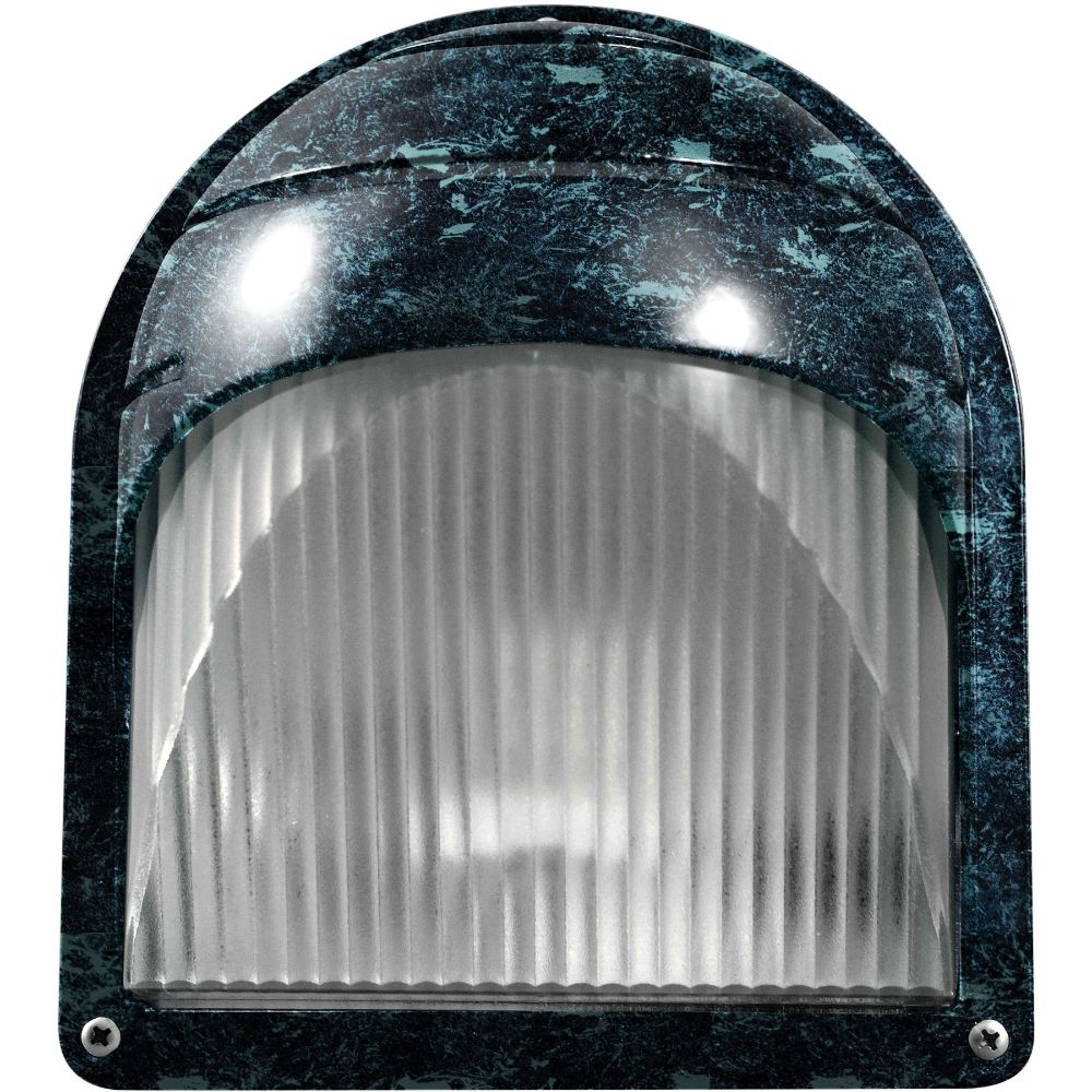 Dabmar Lighting W2970-VG Powder Coated Cast Aluminum Surface Mounted Wall Fixture in Verde Green