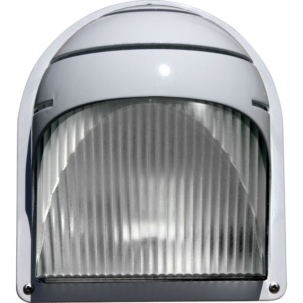 Dabmar Lighting W2970-W Powder Coated Cast Aluminum Surface Mounted Wall Fixture in White