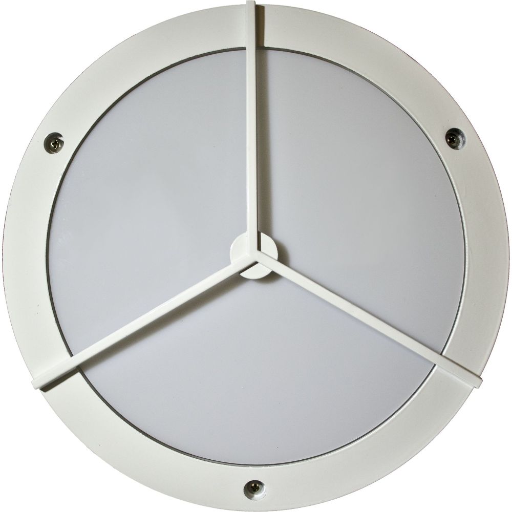 Dabmar Lighting W3700-W Powder Coated Cast Aluminum Surface Mounted Wall Fixture in White