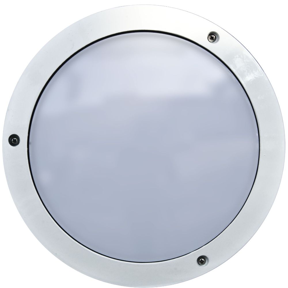 Dabmar Lighting W3900-W Powder Coated Cast Aluminum Surface Mounted Wall Fixture in White
