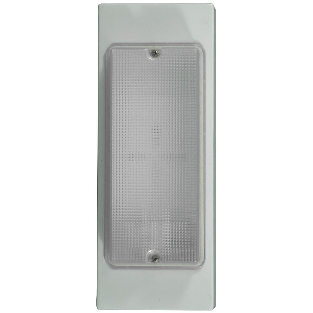 Dabmar Lighting W9300-W Powder Coated Cast Aluminum Surface Mounted Wall Fixture in White