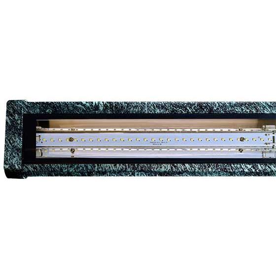 Dabmar Lighting DF-LED9408-VG-RGB Cast Aluminum Sign Fixture 94.25" 216 LEDs 72W 120V RGB Single in Verde Green