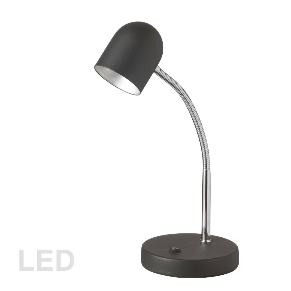 Dainolite 134LEDT-BK LED Table Lamp - 5W - Satin Black Finish