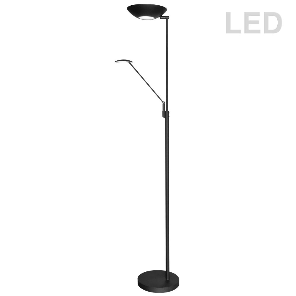 Dainolite 170LEDF-BK Mother & Son LED Floor Lamp - Black Finish