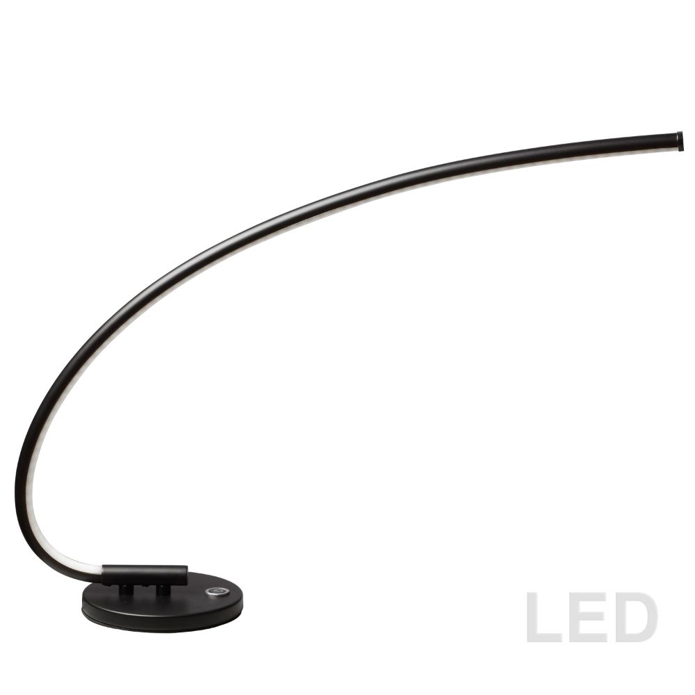 Dainolite 322-LEDT-BK LED Desk Lamp - 18W - Black Finish