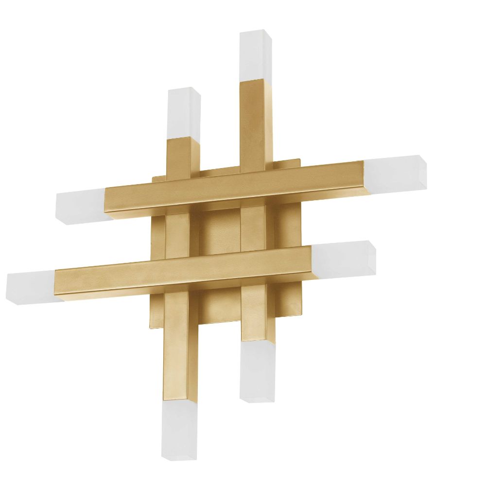 Dainolite ACS-1432W-AGB-FR Acasia Wall Sconce - 24W - Aged Brass - Frosted Acrylic Diffuser