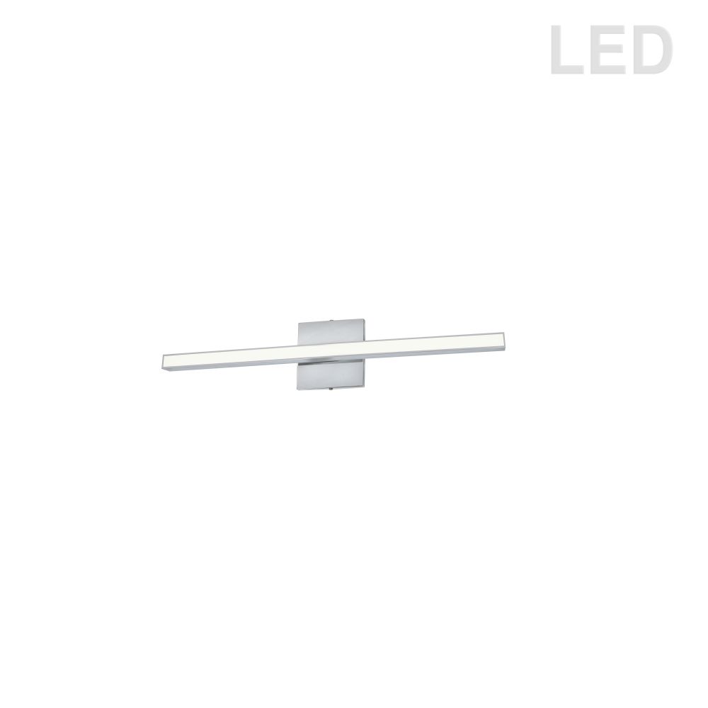 Dainolite ARL-2418LEDW-PC Arandel Vanity Light - 18W - Polished Chrome - White Acrylic Diffuser