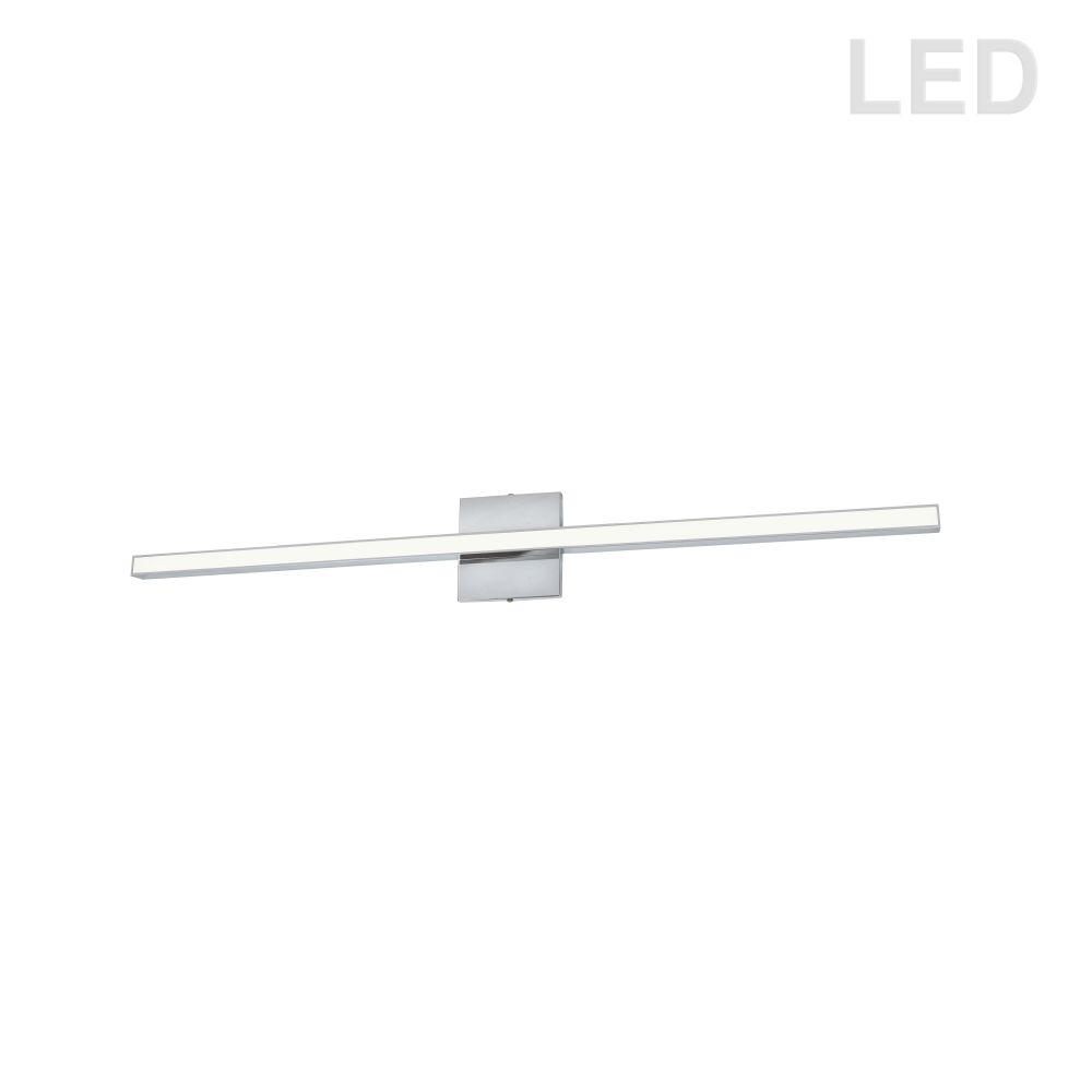 Dainolite ARL-3624LEDW-PC Arandel Vanity Light - 24W - Polished Chrome - White Acrylic Diffuser
