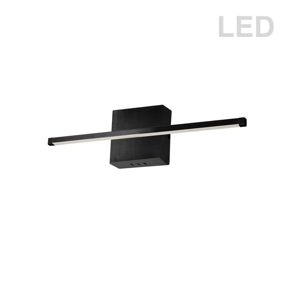 Dainolite ARY-2419LEDW-MB Array LED Wall Sconce - Horizontal - 19W - Matte Black - White Acrylic Diffuser