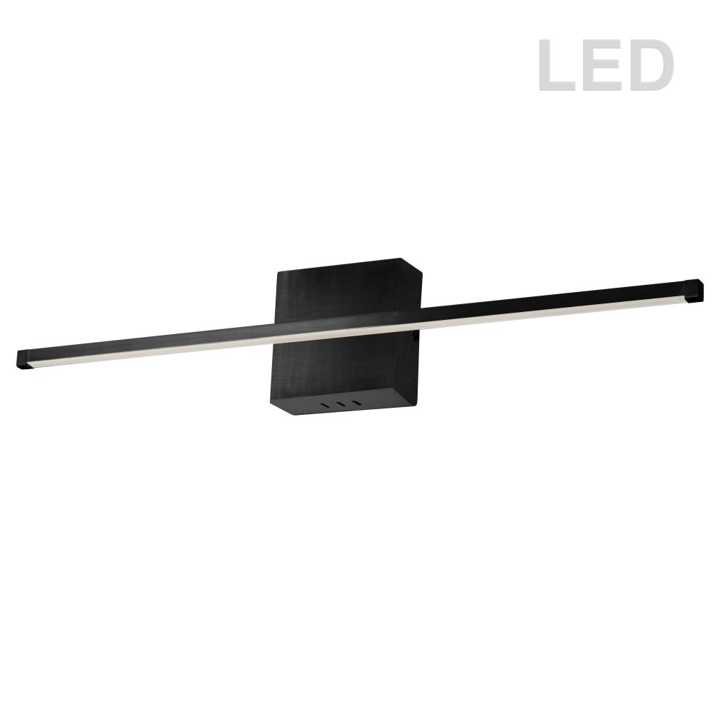 Dainolite ARY-3630LEDW-MB Array LED Wall Sconce - Horizontal - 30W - Matte Black - White Acrylic Diffuser