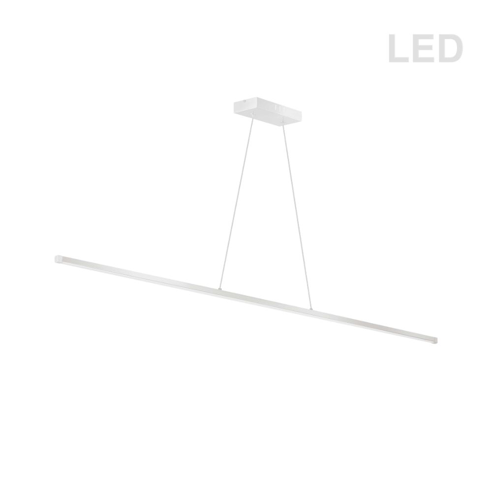 Dainolite ARY-4830LEDHP-MW Array LED Horizontal Pendant - 30W - 48" - Matte White Finish - White Acrylic Diffuser
