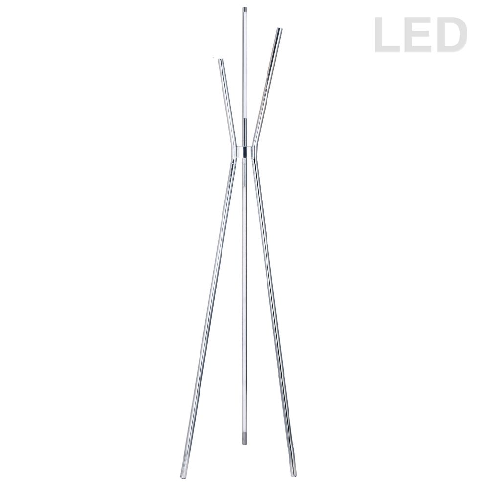 Dainolite CER-3LEDF-PC Cerena 30W LED Floor Lamp - Polished Chrome Finish