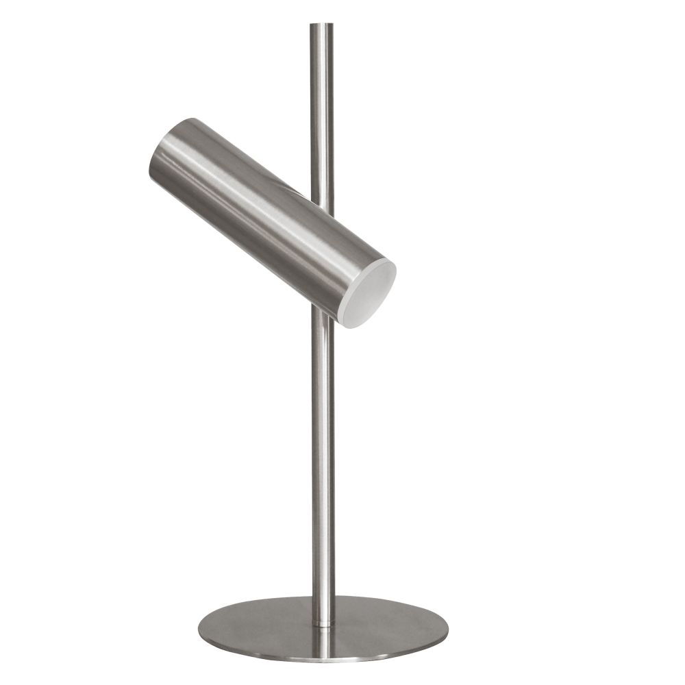 Dainolite CST-196LEDT-SC Constance Table Lamp - 6W - Satin Chrome Finish - Frosted Acrylic Diffuser