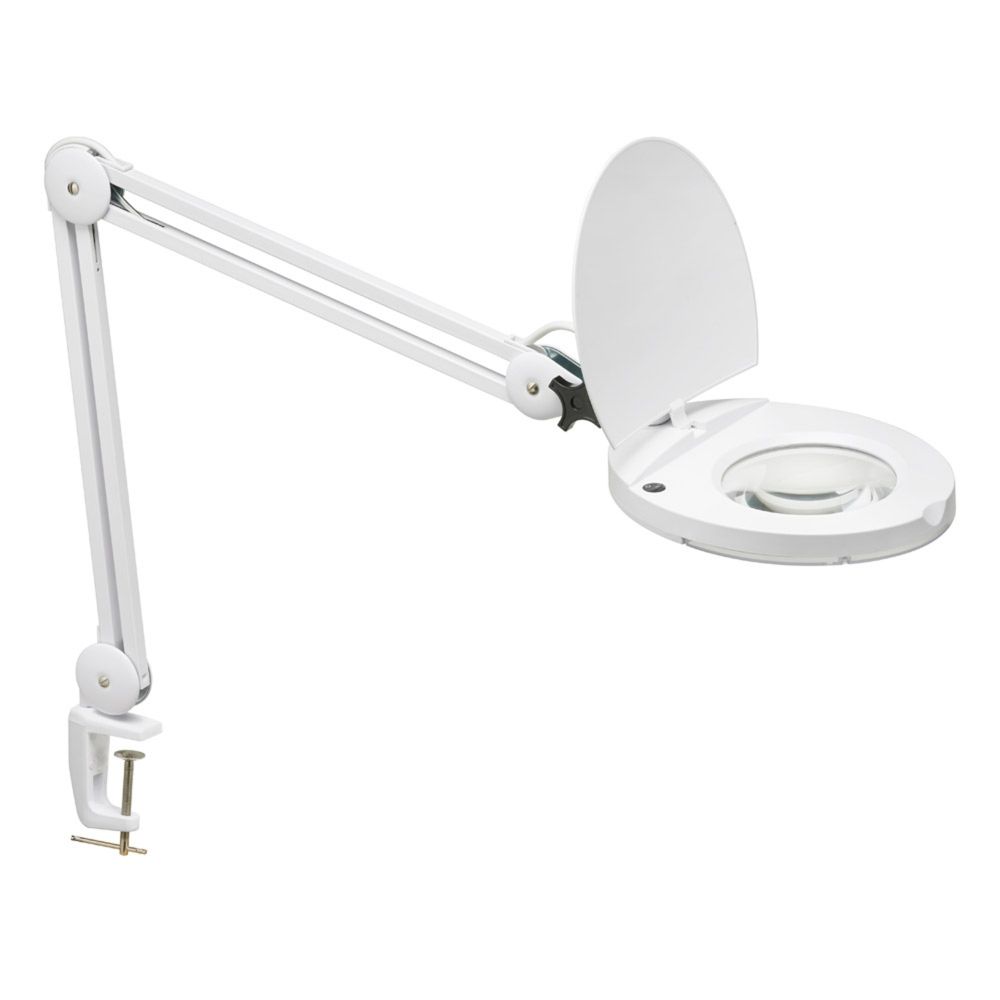 Dainolite DMLED10-A-WH 8W LED Magnifier Lamp, White Finish