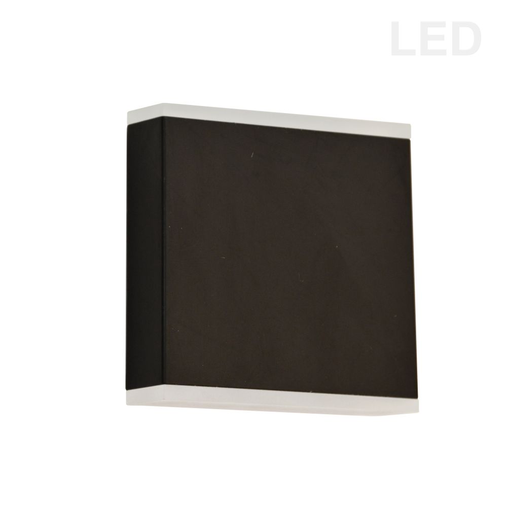 Dainolite EMY-550-5W-MB Emery LED Wall Sconce - 15W - Matte Black - Frosted Acrylic Diffuser