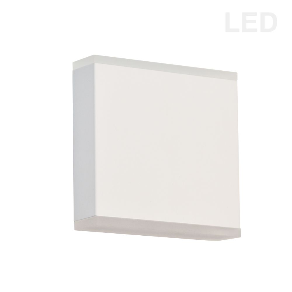 Dainolite EMY-550-5W-MW Emery LED Wall Sconce - 15W - Matte White - Frosted Acrylic Diffuser