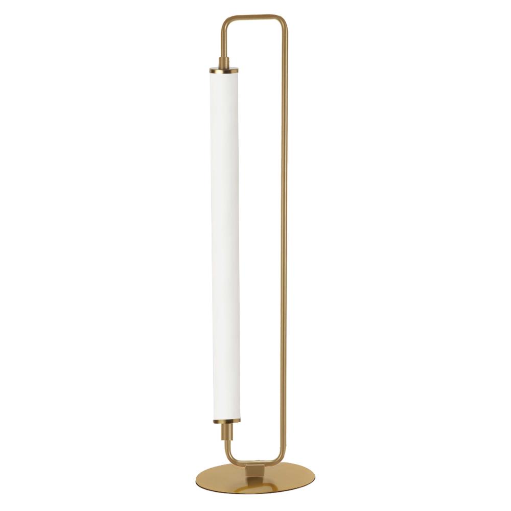 Dainolite FYA-2620LEDT-AGB Freya 1 Light LED Table Lamp - Aged Brass - White Acrylic