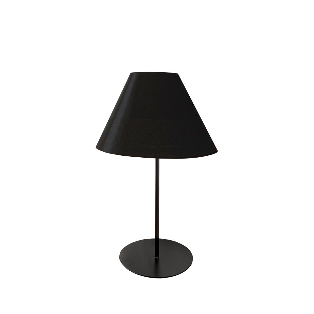 Dainolite MM142T-BK-797 Maine 1 Light Tapered Table Lamp with White Shade   