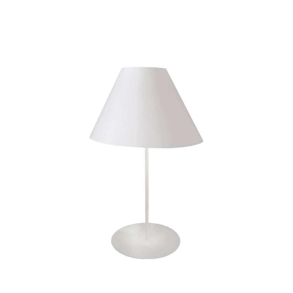 Dainolite MM142T-WH-790 Maine 1 Light Tapered Table Lamp with White Shade   