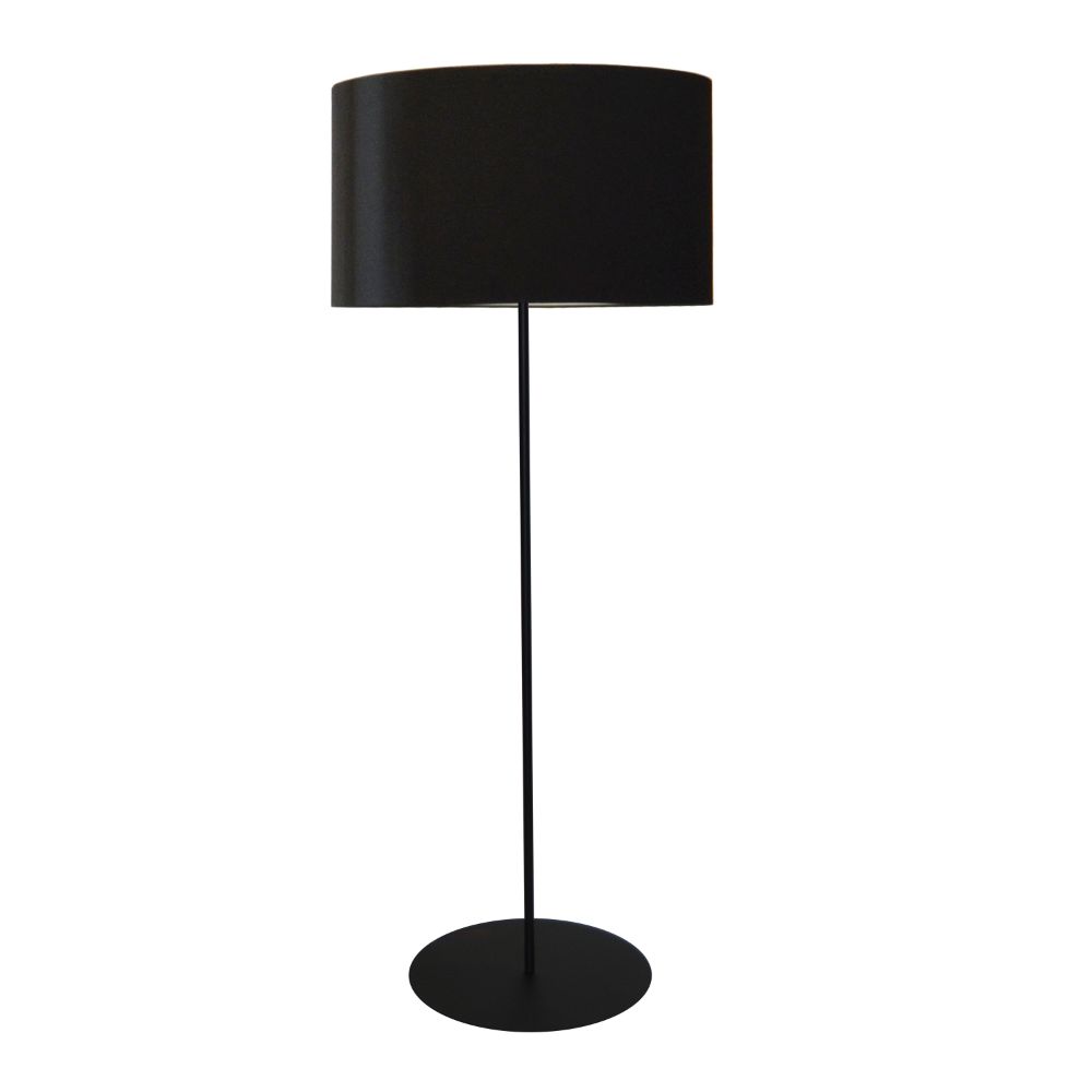 Dainolite MM221F-BK-797 Maine 1 Light Floor Lamp - Black Drum Shade