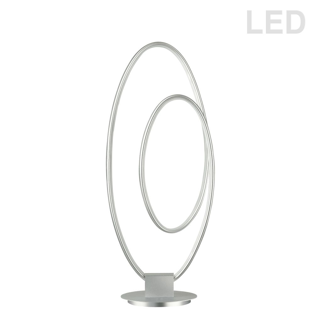 Dainolite PHX-2130LEDT-SV Phoenix 30W LED Table Lamp, Silver