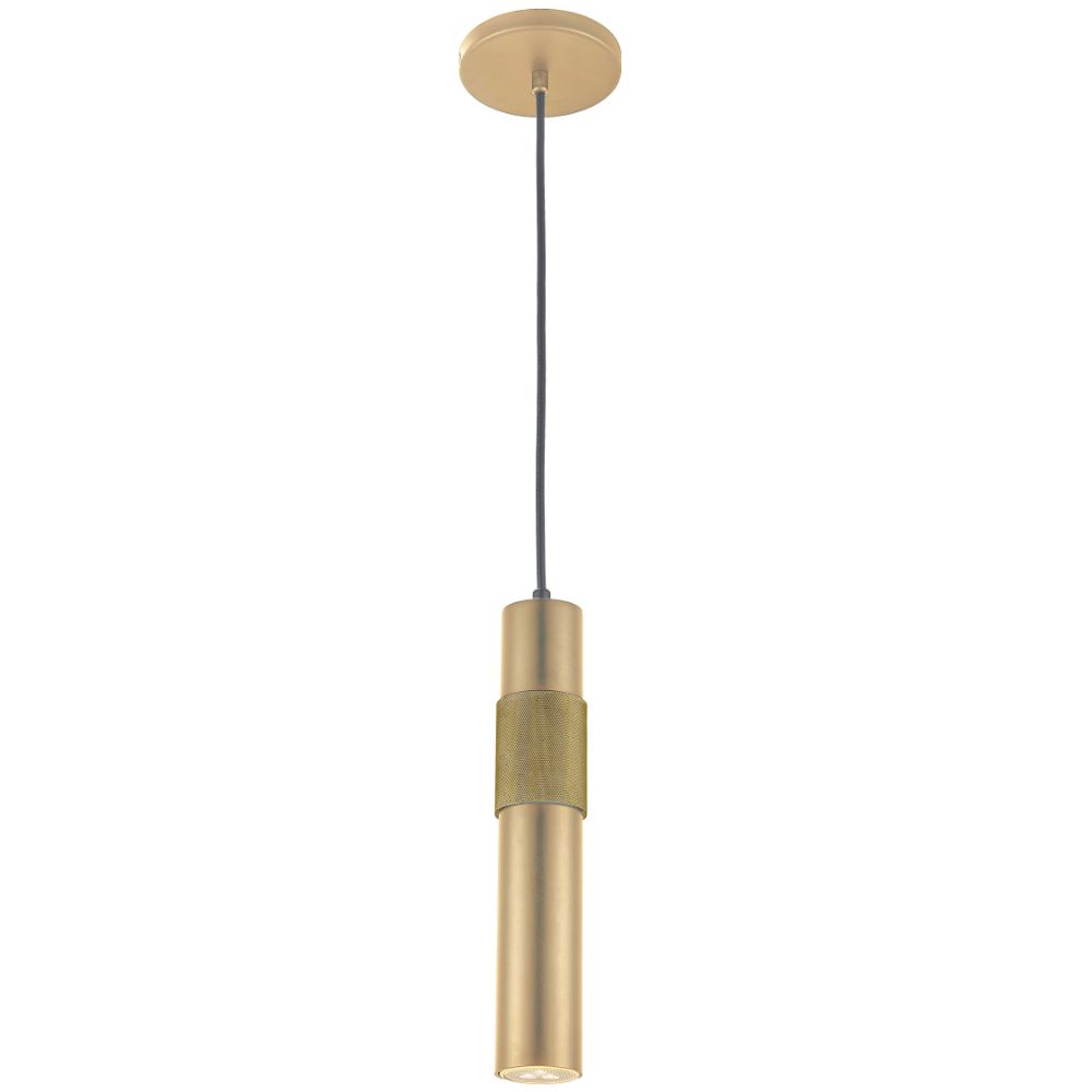 Dainolite PSW-121P-AGB Passwell 1 Light Pendant - Aged Brass