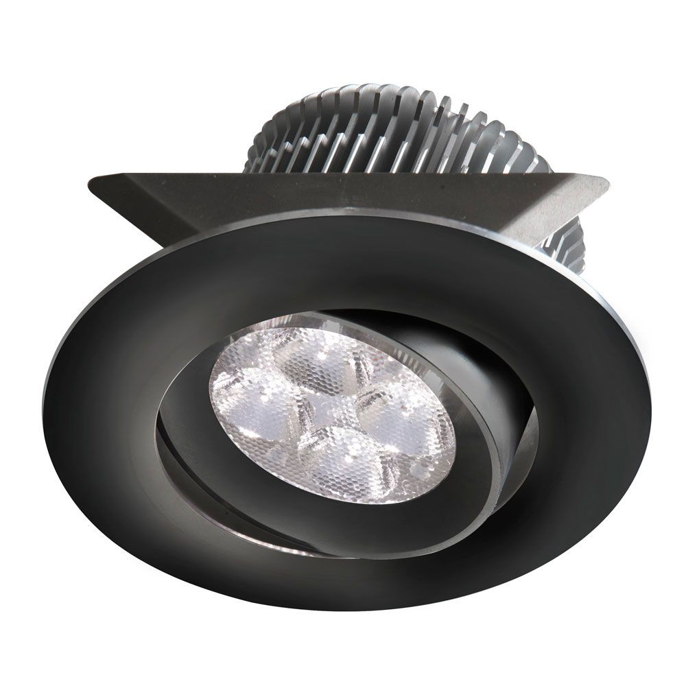 Dainolite SMP-LED-8-BK 24V DC,8W Blk Adjust Mini LED Pot Light