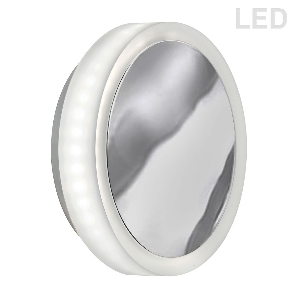 Dainolite TOP-612LEDW-PC Topaz LED Wall Sconce - 12W - Polished Chrome - Frosted Acrylic Diffuser