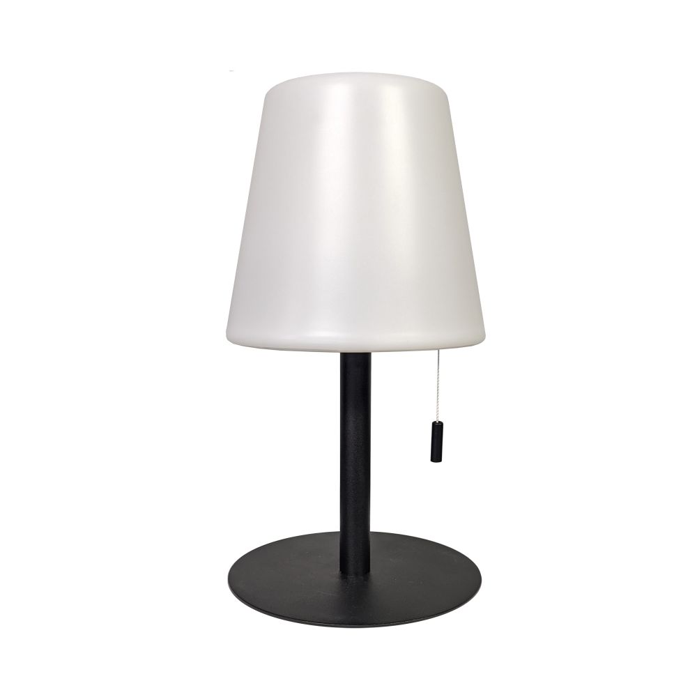 Dainolite TSY-113LEDT-MB Tinsley Table Lamp - 2.5W - Matte Black Finish - White Shade - Color Changing Bulb