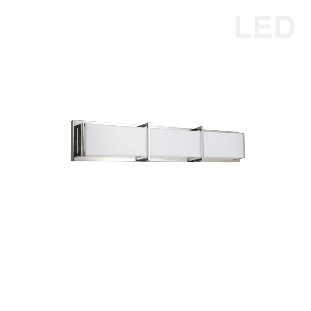 Dainolite VLD-413-PC Winston Vanity Light - 36W - Polished Chrome Light - White Acrylic Diffuser