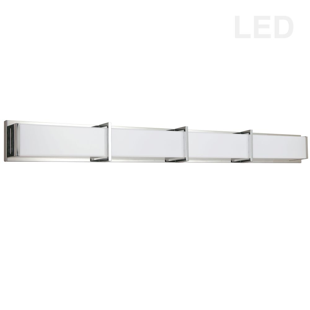 Dainolite VLD-415-PC Winston Vanity Light - 72W - Polished Chrome Light - White Acrylic Diffuser