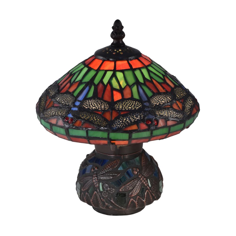Dale Tiffany 8774 Red Dragonfly Tiffany Accent Lamp