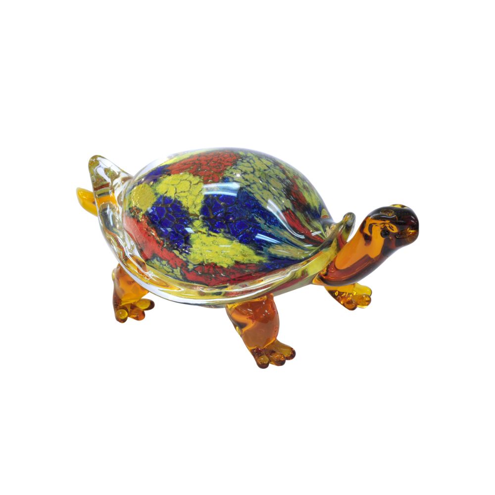 Dale Tiffany AS14062 Tommy Turtle Handcrafted Art Glass Figurine