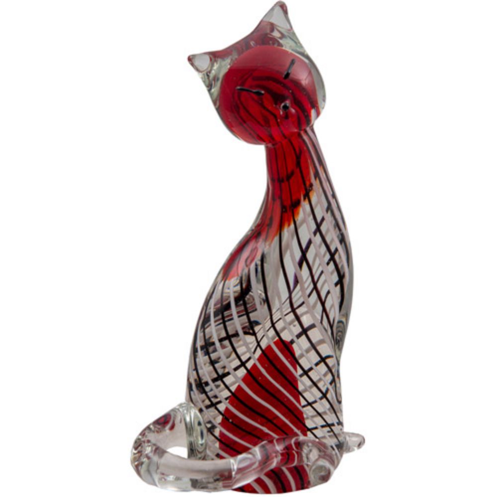 Dale Tiffany AS20329 Solvay Cat Handcrafted Art Glass Figurine