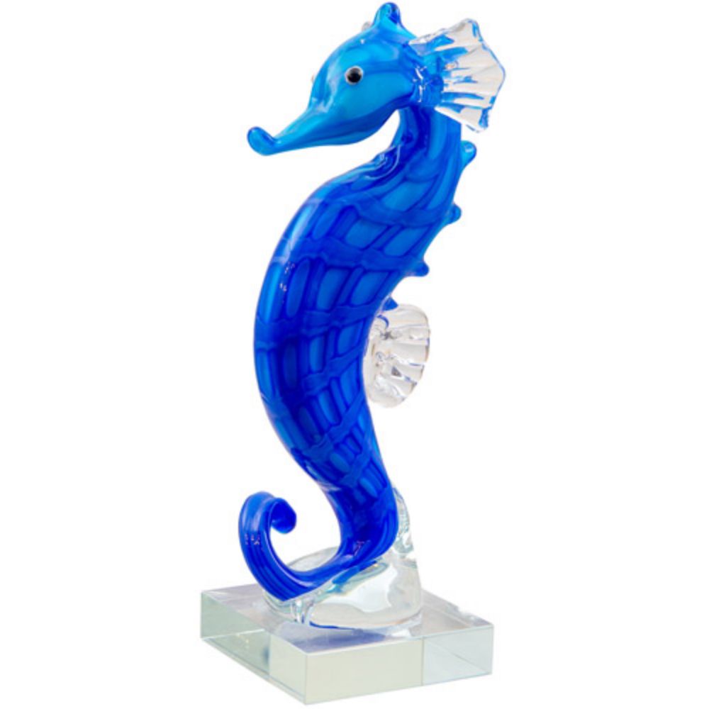 Dale Tiffany AS20353 Pisces Seahorse Handcrafted Art Glass Figurine