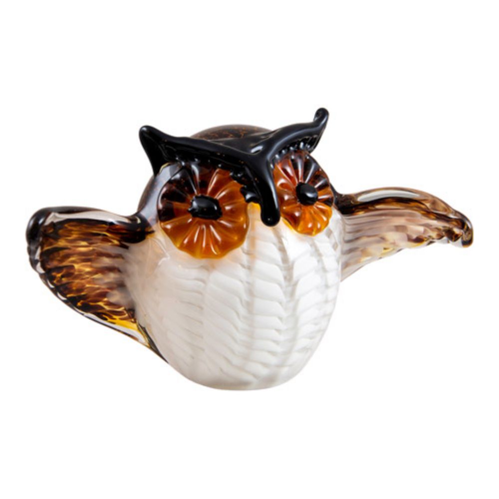 Dale Tiffany AS21004 Majestic Owl Handcrafted Art Glass Figurine
