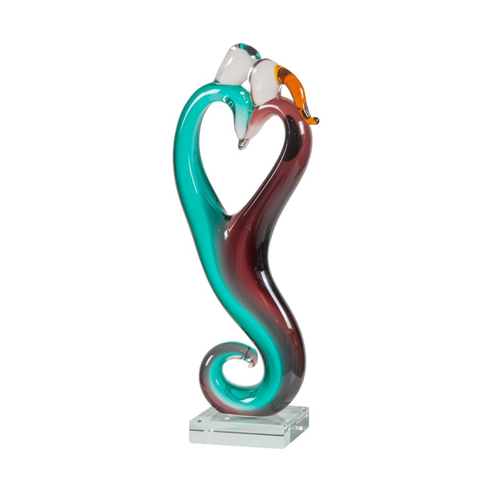 Dale Tiffany AS21272 Unity Heart Handcrafted Art Glass Figurine