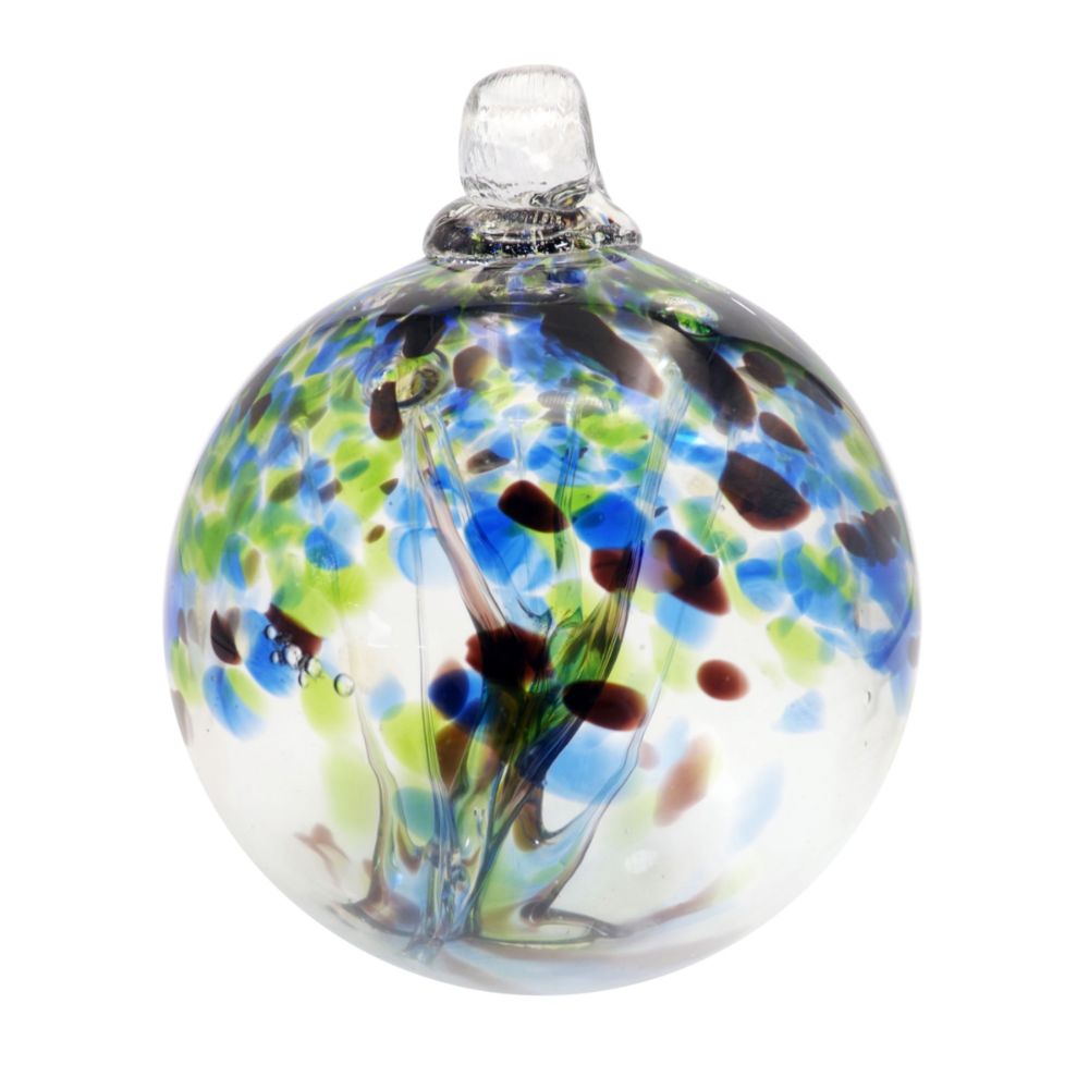 Dale Tiffany AS22231-D10 Tree of Life - Mystic Hand Blown Art Glass Ornament-10"D